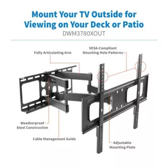 Tripplite Nosilec za televizorje in monitorje 37"...80", členkasta roka, zunanji