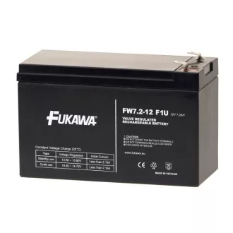 Baterija FUKAWA FW 7.2-12 F1U (12V 7,2Ah) faston 4,8 mm