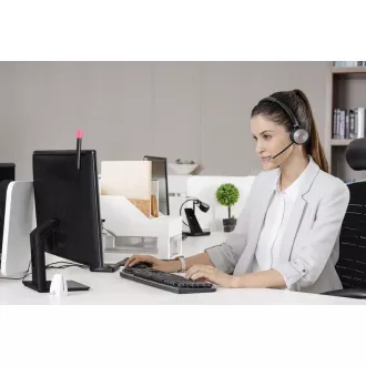 Yealink WH62 Dvojna baza DECT s slušalkami za dve ušesi za ekipe
