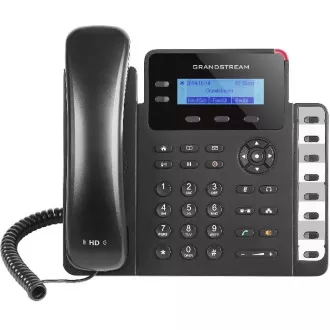 Grandstream GXP1628, 2,95-palčni zaslon LCD z osvetlitvijo, 2 računa SIP, 3-smerni gumbi, 8 BLF, dvojna vrata Gbit, PoE