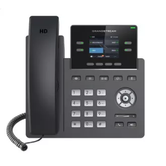 Grandstream GRP2612P, 2,4-palčni zaslon TFT, 2 računa SIP, 4 prog. magistralni, 16 BLF magistralnih, PoE, 10/100Mbps