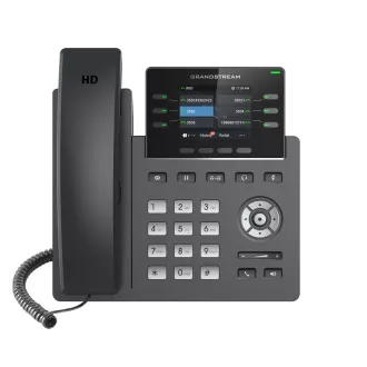 Grandstream GRP2613, 2,8" LCD zaslon, 3 SIP, Gbit, PoE, 24dig. tl.,
