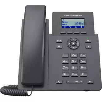 Grandstream GRP2601P Telefon SIP, 2,21-palčni zaslon LCD, 2 računa SIP, 100Mbit vrata, PoE