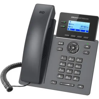 SIP-telefon Grandstream GRP2602W, 2,21-palčni LCD-zaslon z osvetlitvijo, 4 SIP-računi, 2x100 Mbit vmesnika, WiFi