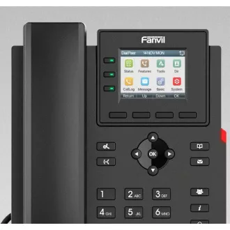 Telefon SIP Fanvil X303G, 2,4" črtni zaslon, 4SIP, dual Gbit, PoE Telefon SIP Fanvil X303G, 2,4" črtni zaslon, 4SIP, dual Gbit, PoE