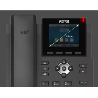 Telefon SIP Fanvil X3SG, 2,8-palčni črtni zaslon, 4SIP, dual Gbit, PoE