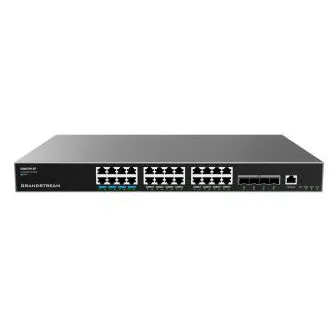 Grandstream GWN7813P Upravljano omrežno stikalo PoE, 24 vrat / 4 SFP , VLAN, DHCP, zlaganje