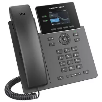 Grandstream GRP2610P Telefon SIP, 2 liniji, 8 VPK, barvni LCD, 2 računa SIP, PoE