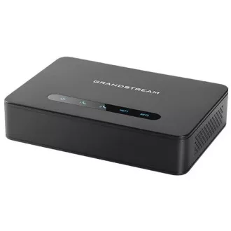 Grandstream HT812 (ATA), 2x FXS, 2 računa SIP, 1x Gbit LAN, usmerjevalnik NAT, 3-smerna konfiguracija, samodejno preverjanje.