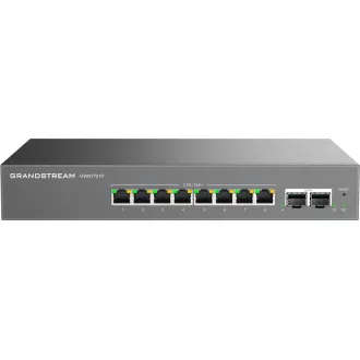 Grandstream GWN7721P L2 Lite upravljano stikalo, 8x 2,5GbE RJ45, 2x 10G SFP , PoE/PoE
