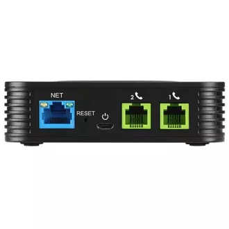 Grandstream HT802 V2 (ATA), 2x FXS, 2 računa SIP, 1x LAN, 3-smerna konfiguracija, samodejno dodeljevanje