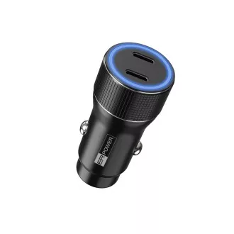 ER POWER 40W USB-C PD QC 3.0 kovinski dvojni avtomobilski polnilec