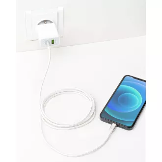 ER POWER kabel USB-C/C 3A 60W 120cm bel