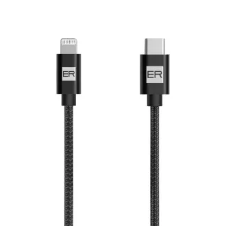 ER POWER kabel USB-C/Lightning 200cm bela