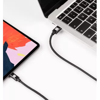 ER POWER kabel USB-C/Lightning 200cm bela