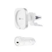 Držalo ER POWER CAR VENT MOUNT za polnilnik MagSafe   20W avtomobilski polnilnik - belo