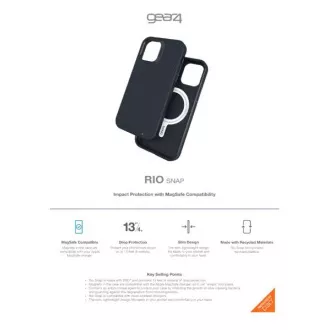 ZAGG GEAR4 D3O Rio Snap ovitek za iPhone 12 mini črn
