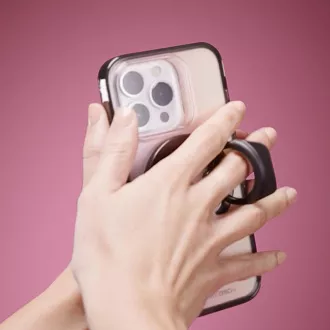 ZAGG GEAR4 držalo za MT, združljivo z MagSafe roza