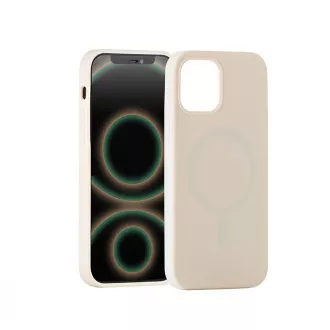 ER POWER Silikonski ovitek CARNEVAL SNAP za iPhone 12/12 Pro z MagSafe - bež