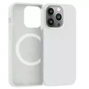 ER POWER Silikonski ovitek CARNEVAL SNAP za iPhone 14 Pro z MagSafe - bel