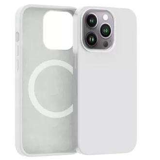 ER POWER Silikonski ovitek CARNEVAL SNAP za iPhone 14 Pro z MagSafe - bel