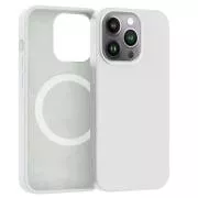ER POWER Silikonski ovitek CARNEVAL SNAP za iPhone 14 Pro Max z MagSafe - bel