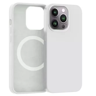 ER POWER Silikonski ovitek CARNEVAL SNAP za iPhone 14 Pro Max z MagSafe - bel