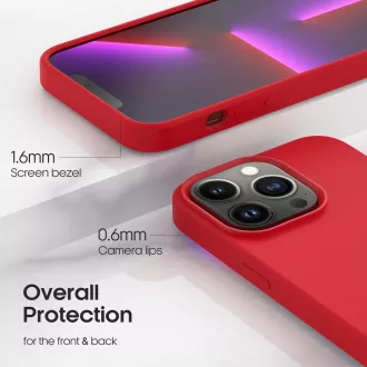 ER POWER Silikonski ovitek CARNEVAL SNAP za iPhone 12 mini z MagSafe - rdeč