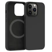 ER POWER Silikonski ovitek CARNEVAL SNAP za iPhone 13 Pro Max z MagSafe - črn