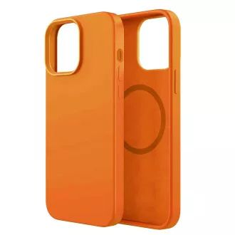 ER POWER Silikonski ovitek CARNEVAL SNAP za iPhone 14 Pro z MagSafe - oranžna