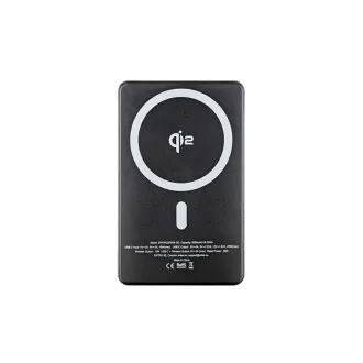 ER POWER Qi2 Dual PowerBank 5000 mAh z USB-C - vesoljsko siva