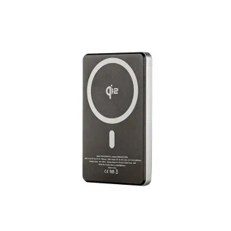 ER POWER Qi2 Dual PowerBank 5000 mAh z USB-C - vesoljsko siva