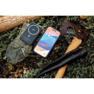 ER POWER Qi2 Dual PowerBank 5000 mAh z USB-C - vesoljsko siva