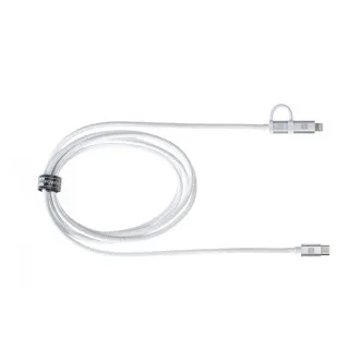 ER POWER Dvojni kabel USB-C C/L Mfi 100cm bela