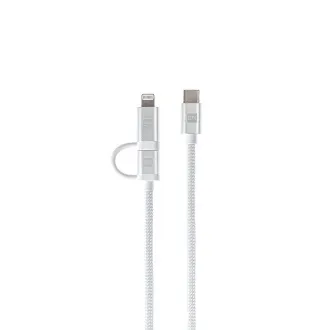 ER POWER Dvojni kabel USB-C C/L Mfi 200cm bela