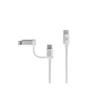 ER POWER Dvojni kabel USB-C C/L Mfi 200cm bela