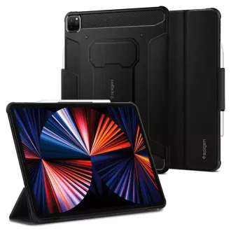 Zaščitni ovitek Spigen Rugged Armor Pro za Apple iPad Pro 12,9" 2021 black