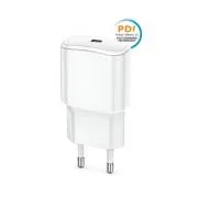 Hitri polnilec Forever TC-01 PD 1x USB-C 20W bele barve
