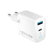 Forever TC-06-20AC PD QC 1x USB-C 1x USB 20W bela