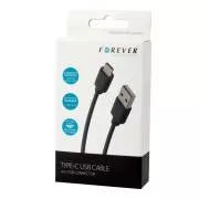 Podatkovni kabel Forever USB/USB-C 1m 1A črn