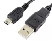 Podatkovni kabel Forever USB/miniUSB 1m 1A črn