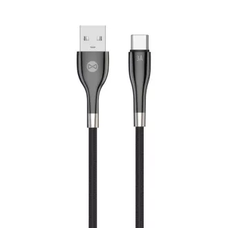 Forever Sleek USB/USB-C podatkovni kabel 1m 3A črn Forever Sleek USB/USB-C podatkovni kabel 1m 3A črn