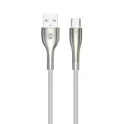 Forever Sleek USB/USB-C podatkovni kabel 1m 3A bel