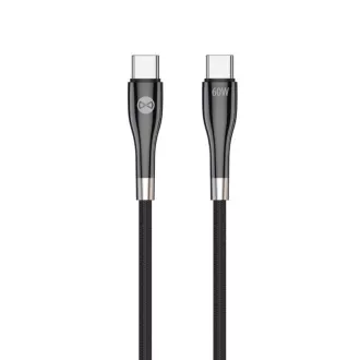 Podatkovni kabel Forever USB-C/USB-C 1m 60W črn