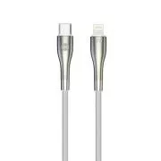 Podatkovni kabel Forever USB-C/Lightning 1m 27W bel