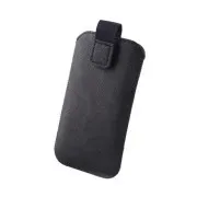 Usnjeni etui za CPA Halo 18, myPhone Halo Q/Maestro/Maestro 2/Up/Up Smart LTE/C1/S1 črn