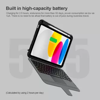 Nillkin Bumper Combo ohišje s tipkovnico za iPad 10,9 2022 Black