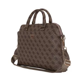 Guess PU 4G Trikotnik Logo Notebook vrečke 13/14/15" Brown
