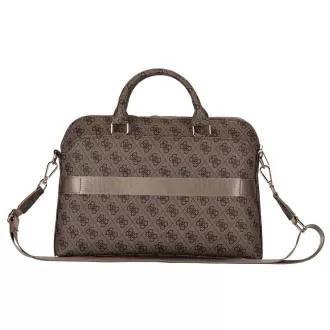 Guess PU 4G Trikotnik Logo Notebook vrečke 13/14/15" Brown