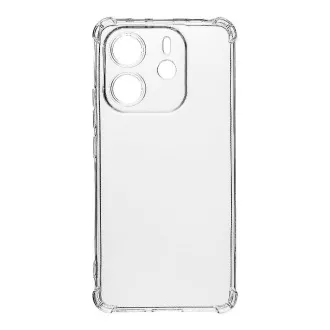 Taktični TPU pokrov za Xiaomi Redmi Note 14 4G Transparent